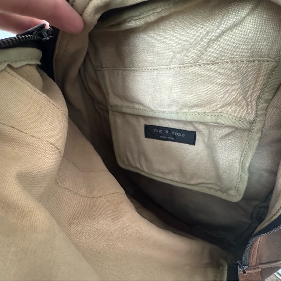 Rag & Bone Olive and Tan Backpack - Picture 4 of 4